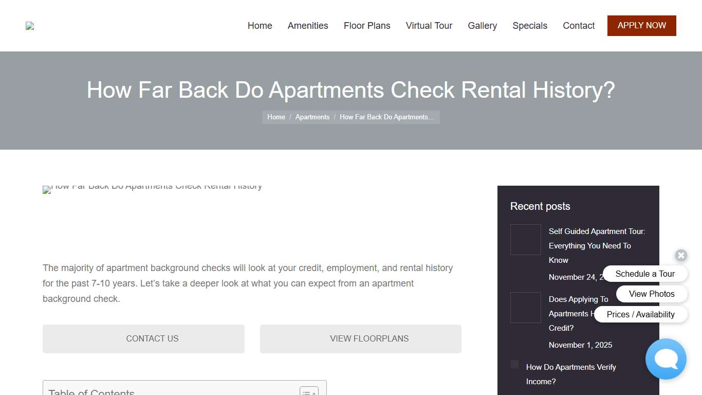 How Far Back Do Apartments Check Rental History? - Eagle Ridge Apartments
